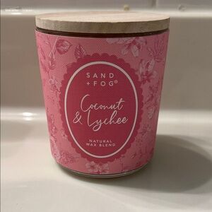Sand + Fog Coconut & Lychee Natural Wax Candle - Pink